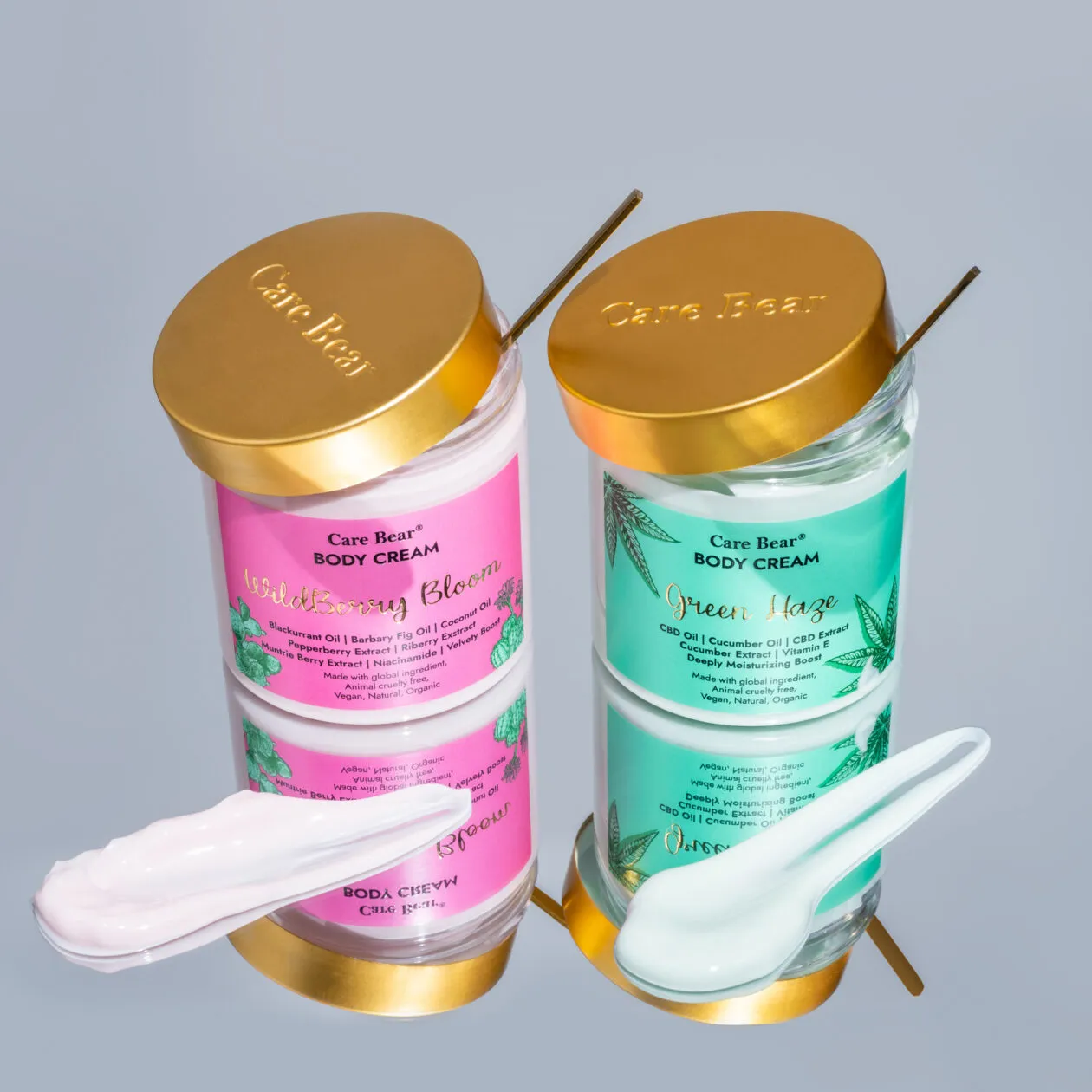 Изглаждащ и  Хидратиращ  крем-лосион с противовъзпалителни свойства, с екстракт от CBD,масло от КРАСТАВИЦА. Изкусителен аромат на ПРАСКОВА,КРУША,ВАНИЛИЯ                                                                                                                                                                                                                                                                                                                                                                                                                                                                                                                                                                                                      BODY CREAM GREEN HAZE - Image 3